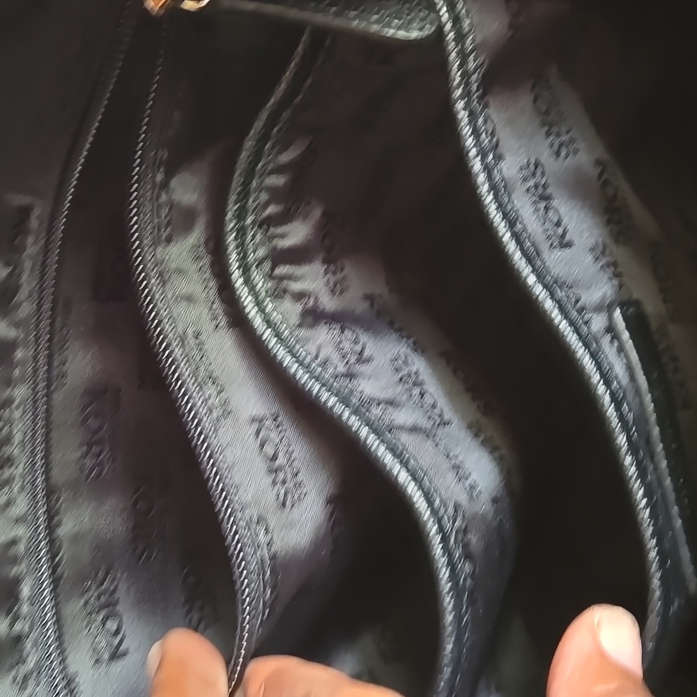 Michael Kors Jacquard Backpack Black/Tan - Picture 13 of 17